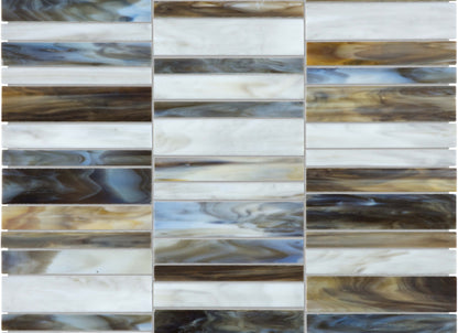 Baroque in Corallo Random Stacked Mosaic