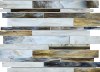 Baroque in Corallo Random Strip Mosaic