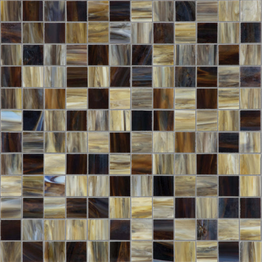 Baroque in Paradiso 1x1 Mosaic Glass Tile