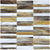 Baroque in Peperino Random Stacked Mosaic Glass Tile