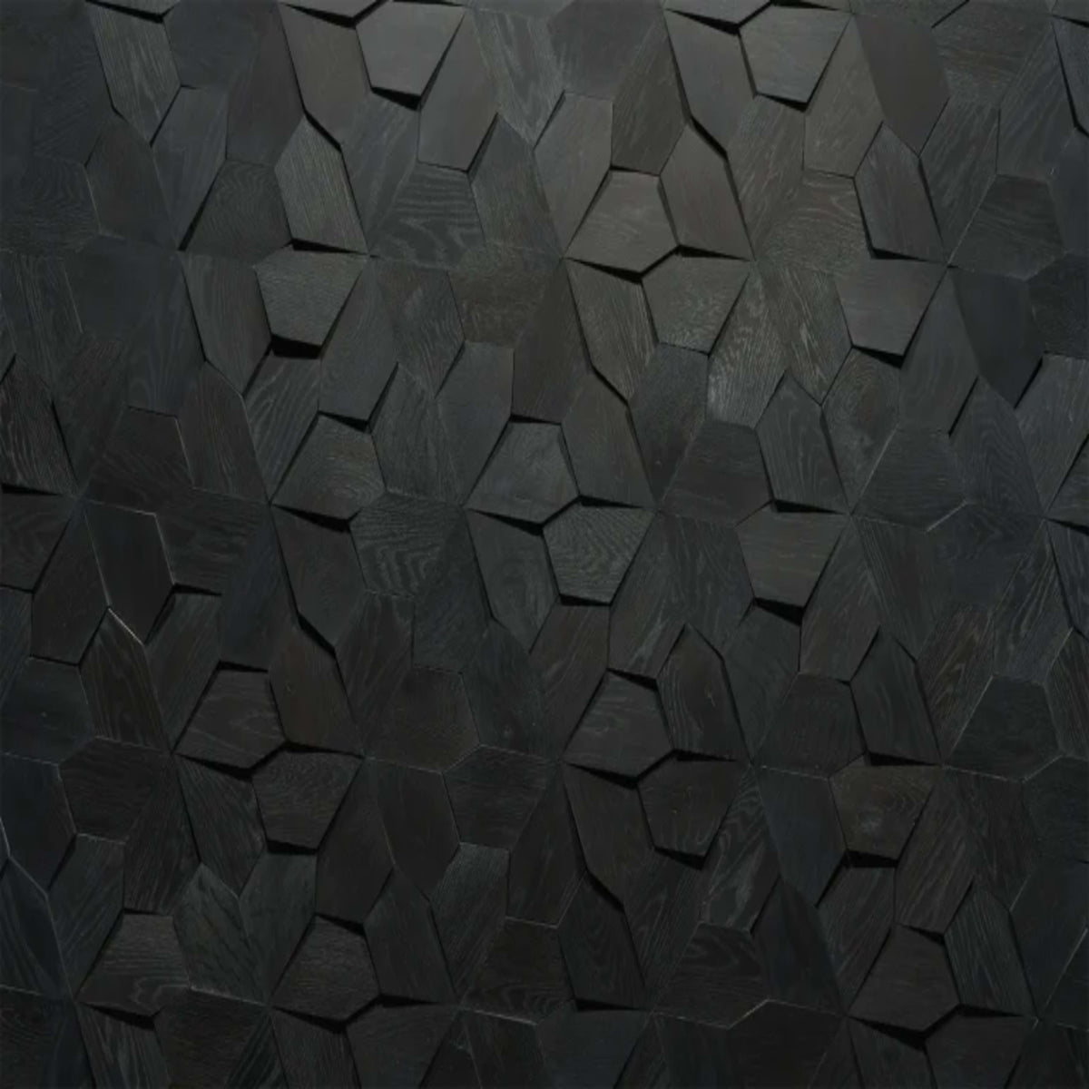 Wall - Motif - Blume in Noir Hardwood