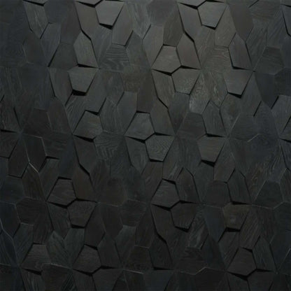 Wall - Motif - Blume in Noir Hardwood
