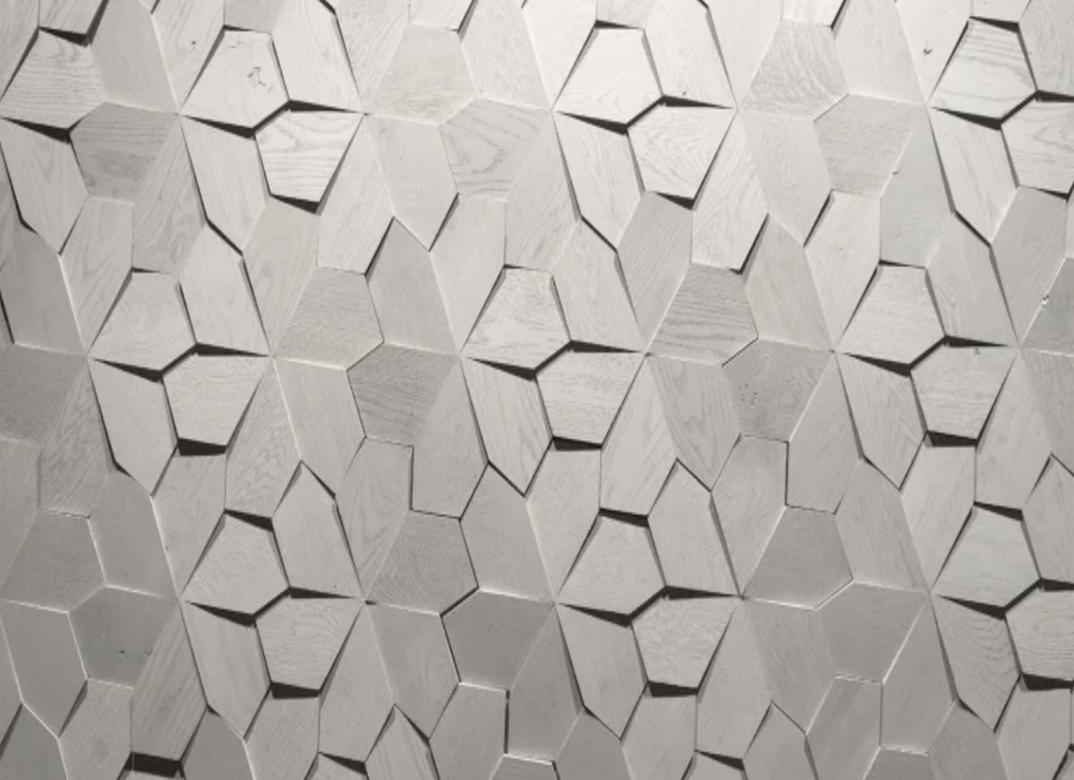 Wall - Motif - Blume in Soft White