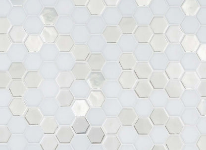 Brill Hexagon Mosaic in Pearl