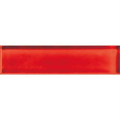 Color Appeal in Cherry 2x8 Glass Tile