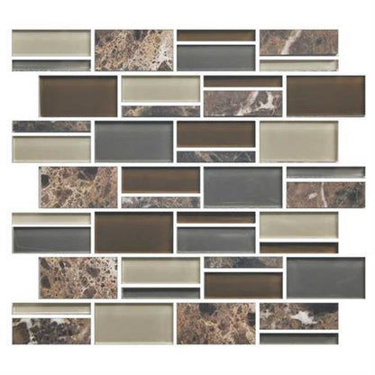 Color Appeal in Tortoise Shell Blend Glass Tile