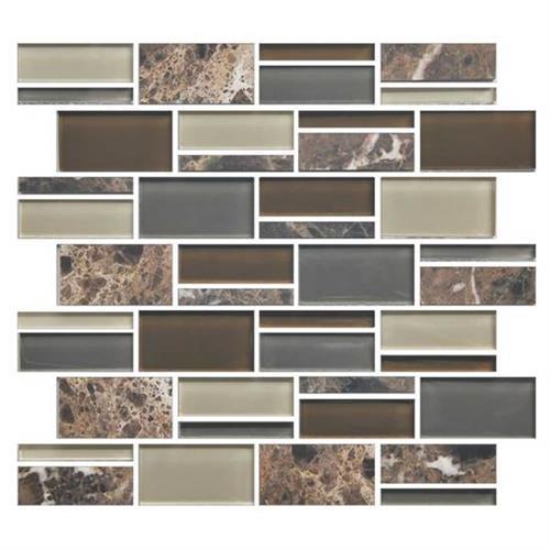 Color Appeal in Tortoise Shell Blend Glass Tile
