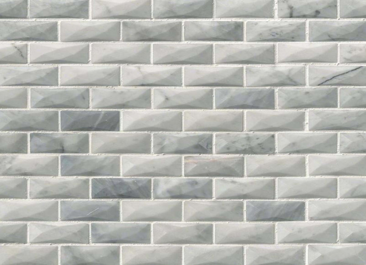Carrara White in Carrara White - 1x2 3d