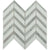 Chevron in Thassos With Bianco Carrara Strips Natural Stone