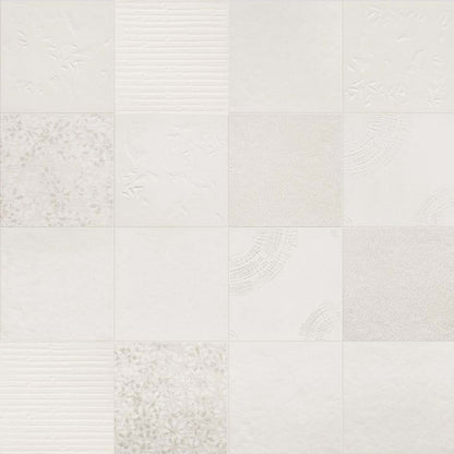 Chymia in White Mix 1 Tile
