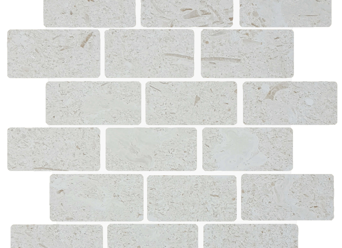 Sand Key in Shell Stone Staggered Mosaic