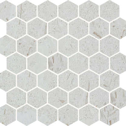 Sand Key in Shell Stone Hexagon Natural Stone