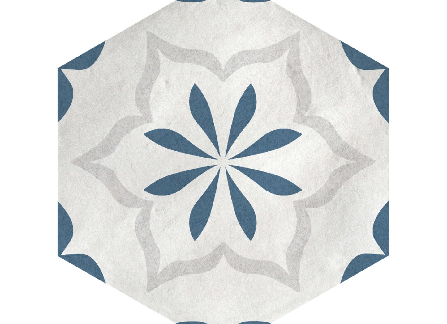 Casablanca in Ocean Blue Hex Deco