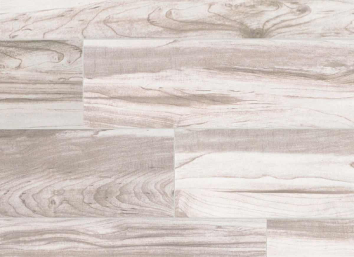 Carolina Timber II in White 6x36