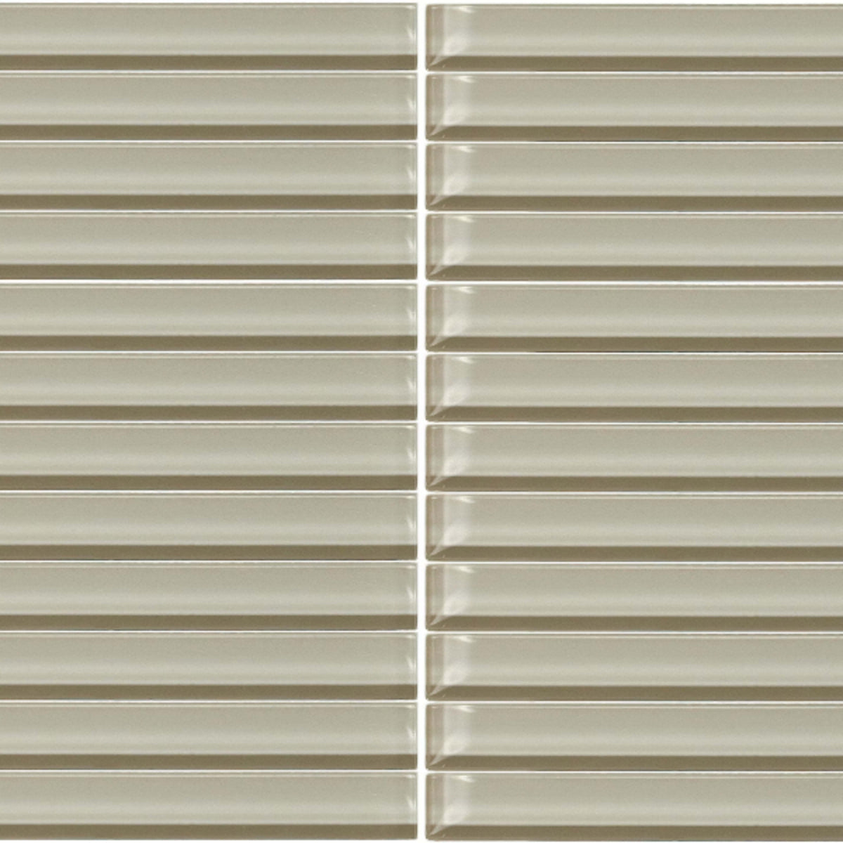 Color Wave - Straight Joint in Silver Mink Glass Tile