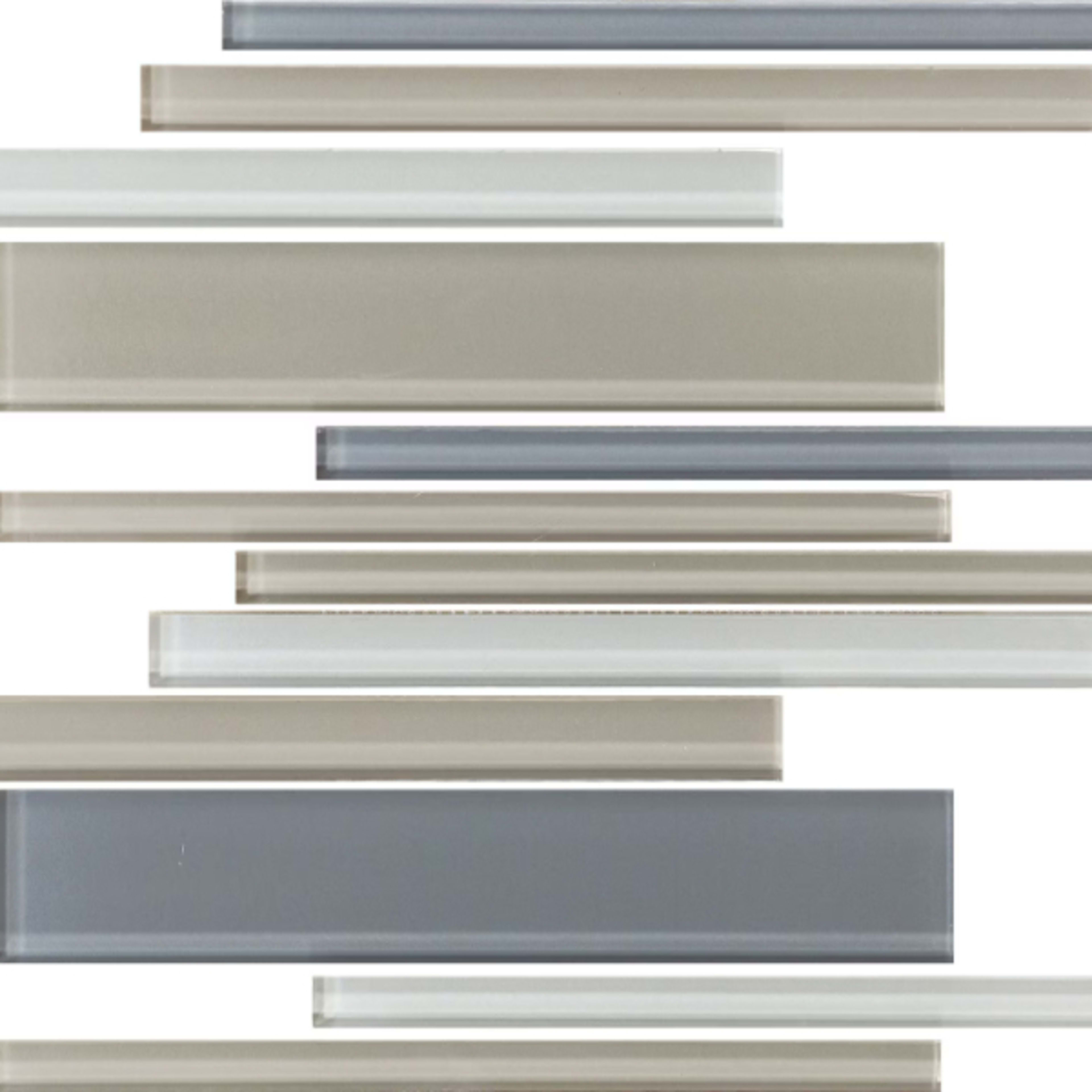 Color Wave - Random Interlocking in Willow Water Bl Glass Tile