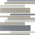 Color Wave - Random Interlocking in Willow Water Bl Glass Tile