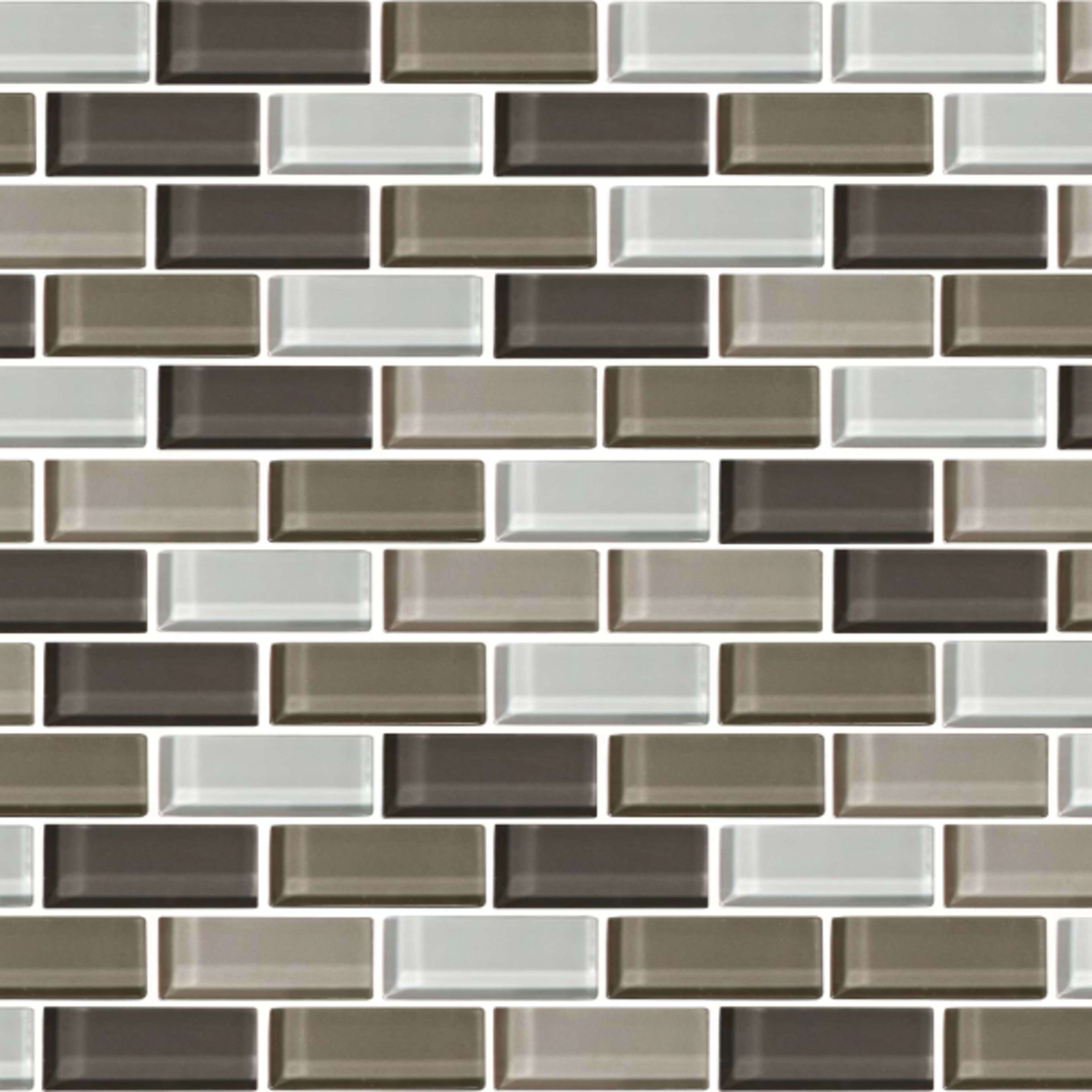 Color Wave - Brick Joint in Cashmere Glass Tile