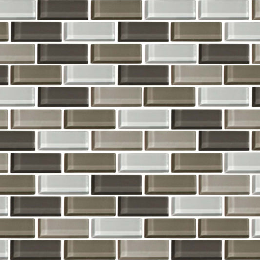 Color Wave - Brick Joint in Cashmere Glass Tile