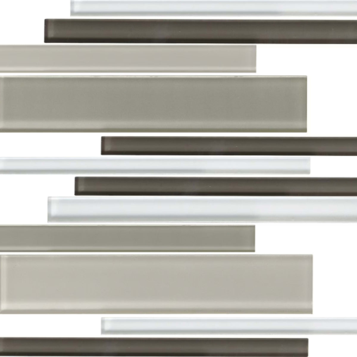 Color Wave - Random Interlocking in Cashmere Glass Tile
