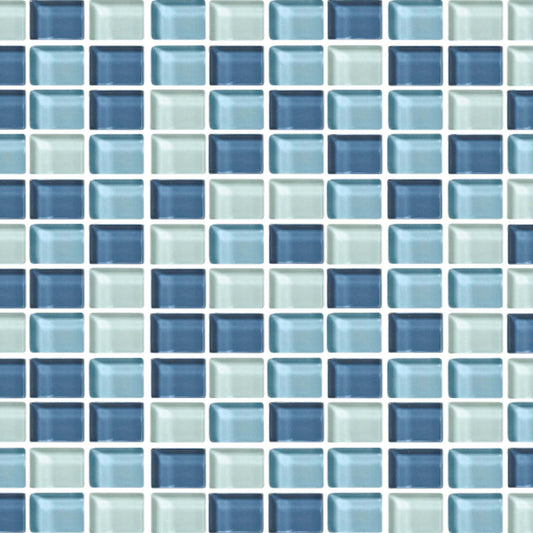 Color Wave - Straight Joint in Winter Blues Glass Tile