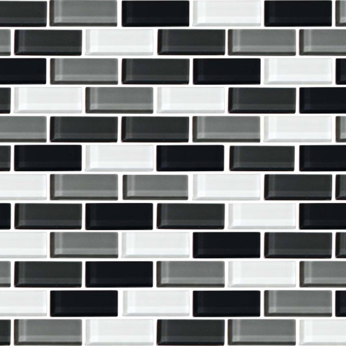 Color Wave - Brick Joint in Evening Mixer Glass Tile