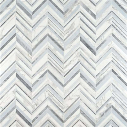 Cayuga in Blue Celeste Calacatta Gold  Aioni Grey Natural Stone
