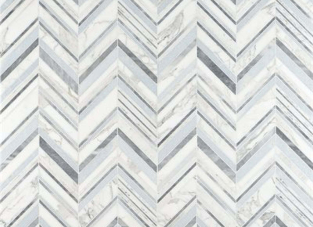 Cayuga in Blue Celeste Calacatta Gold  Aioni Grey
