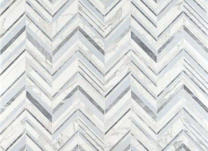 Cayuga in Blue Celeste Calacatta Gold  Aioni Grey