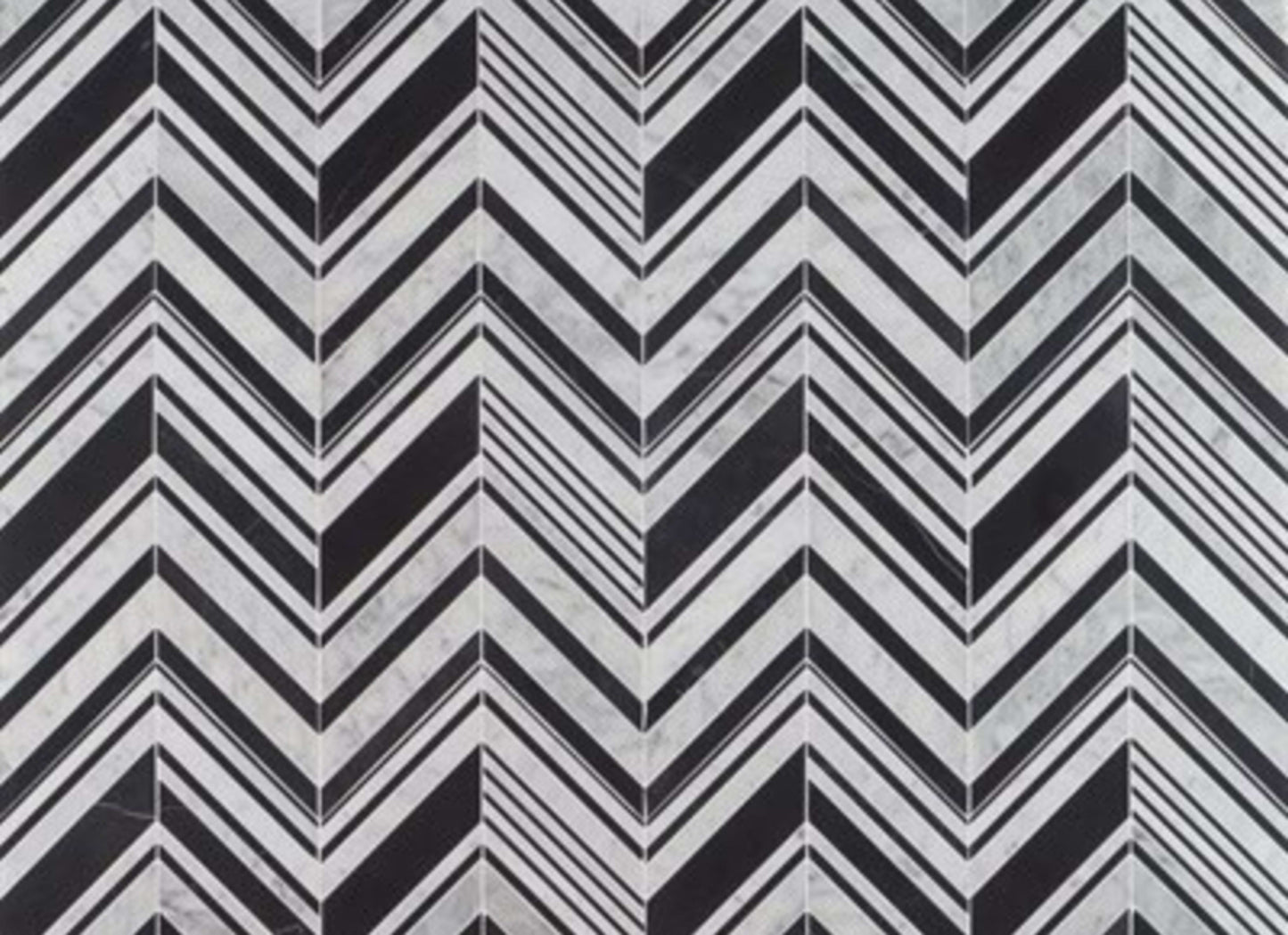 Cayuga in Carrara White  Nero Marquina