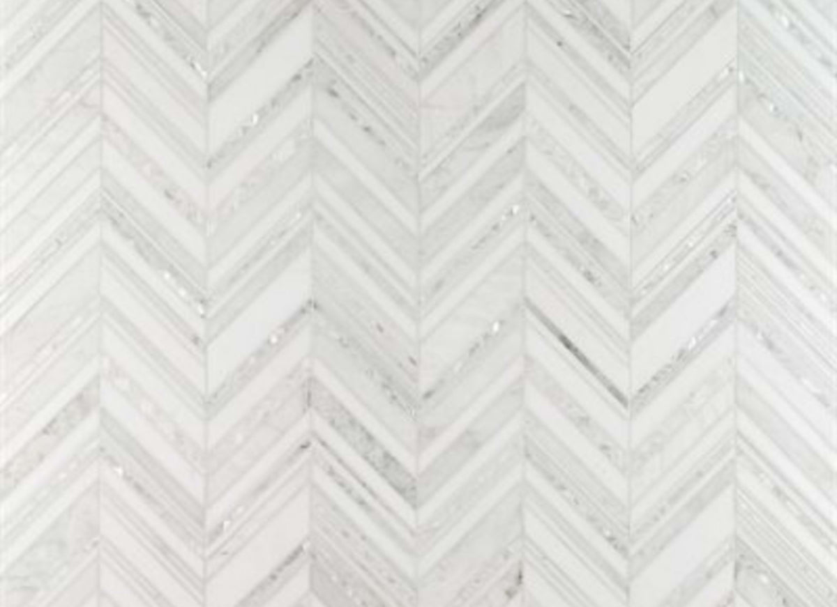 Cayuga in White Thassos Alaska White  Pearl