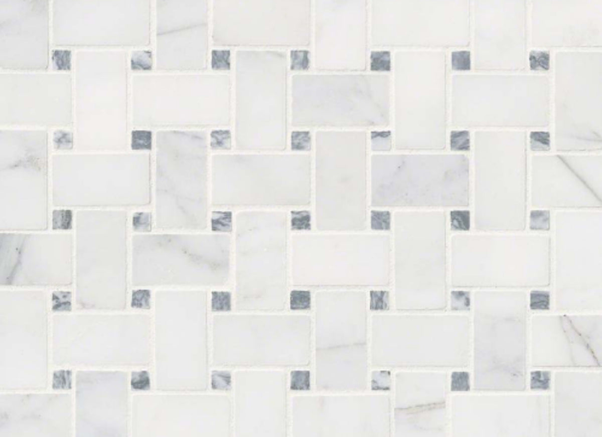 Calacatta Cressa in Calacatta Cressa Basketweave Honed