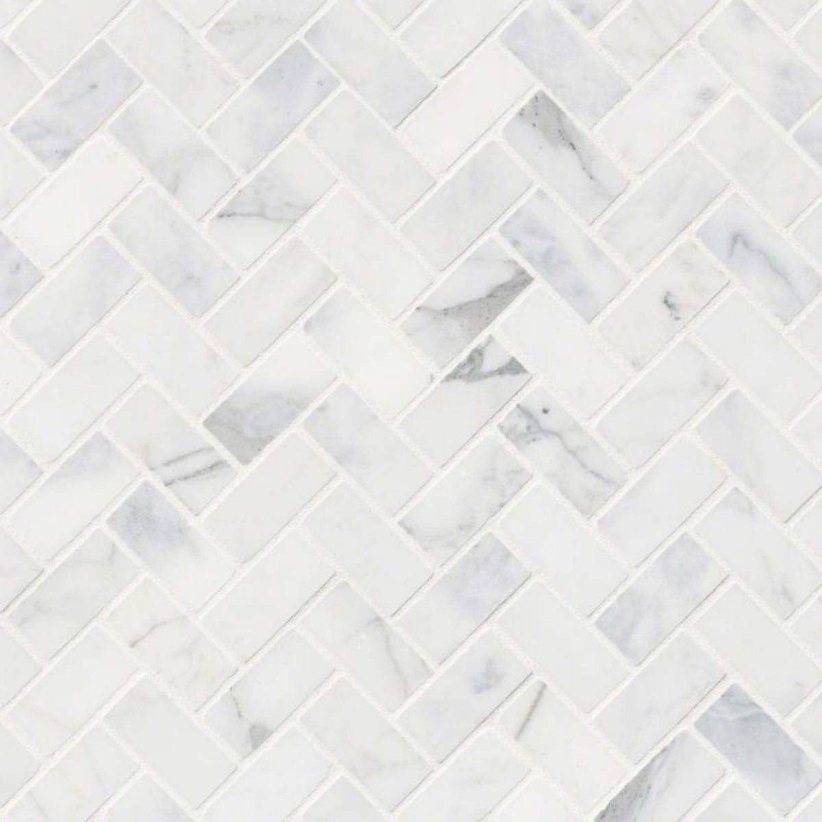 Calacatta Cressa in Calacatta Cressa Herringbone Honed Natural Stone
