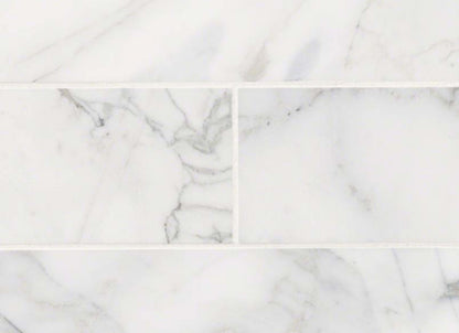 Calacatta Cressa in Calacatta Cressa Marble Subway Tile 4x12