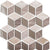 Natural Elements in Cashmere - Cube Glass Tile