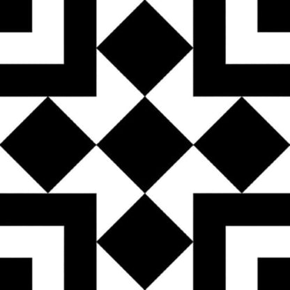 Retro Neuve in Checker Blocks Tile