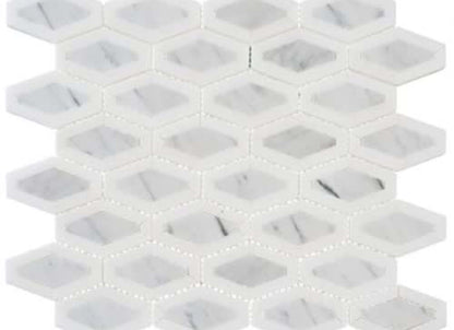 Garden Party in Coconut White 2x3 Diamond