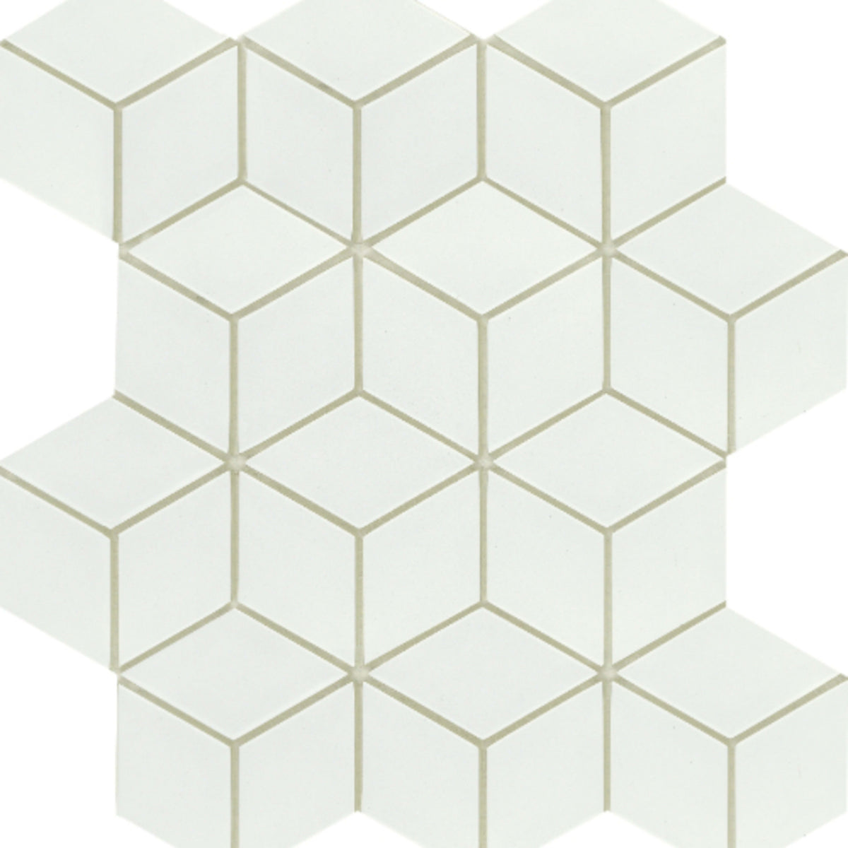 Concept in White Cube Glass Tile