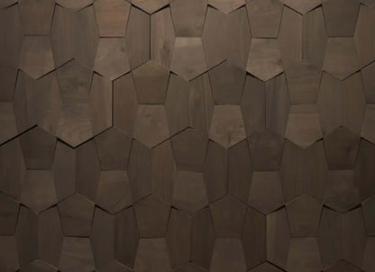 Wall - Motif - Contour in Darkened Walnut