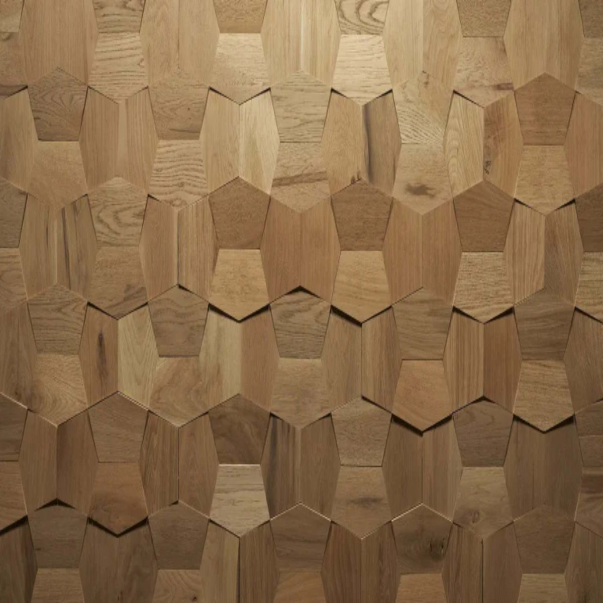 Wall - Motif - Contour in Natural Hardwood