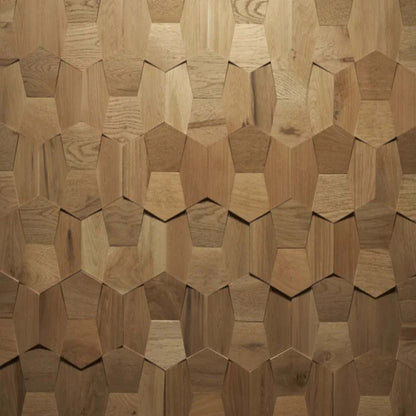 Wall - Motif - Contour in Natural Hardwood