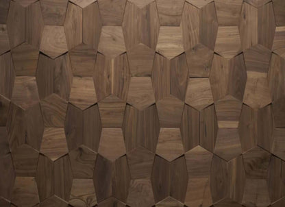 Wall - Motif - Contour in Raw Walnut