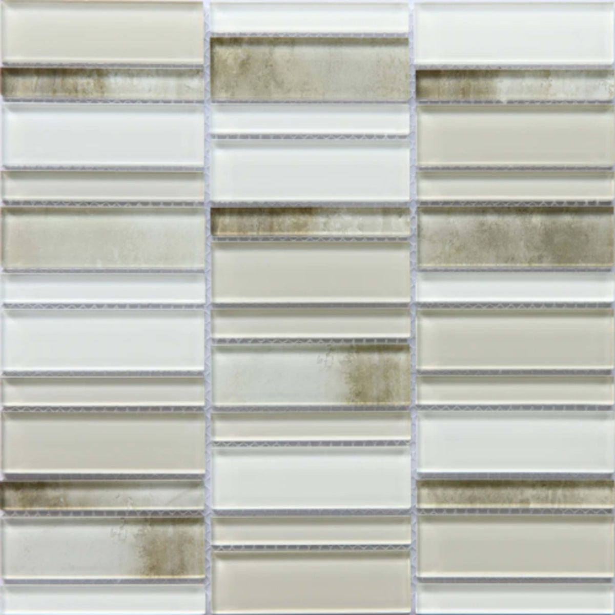 La Vie in Cream Glass Tile
