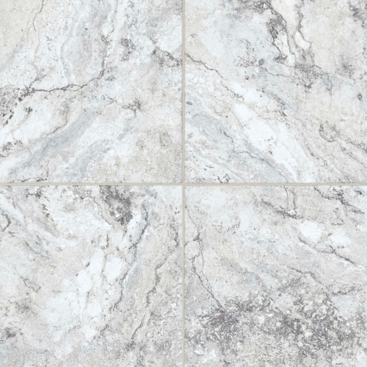 Alterna Gravity in White - High Variation 16" X 16" Luxury Vinyl