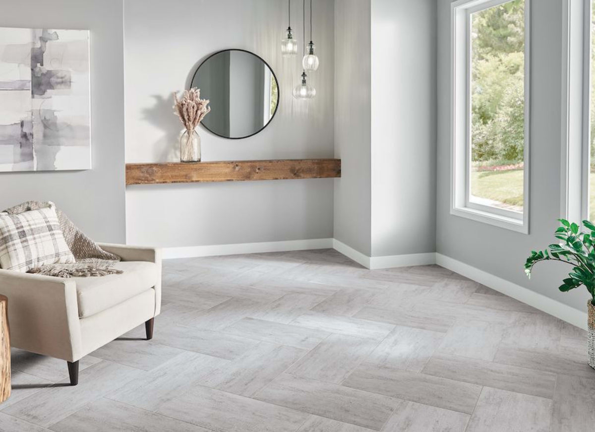 Alterna Grain Directions in Earth-Flax 12" X 24"