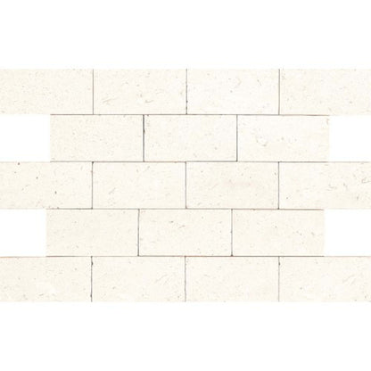 Limestone Collection in Blavet Blanc 3x6 Textured Natural Stone