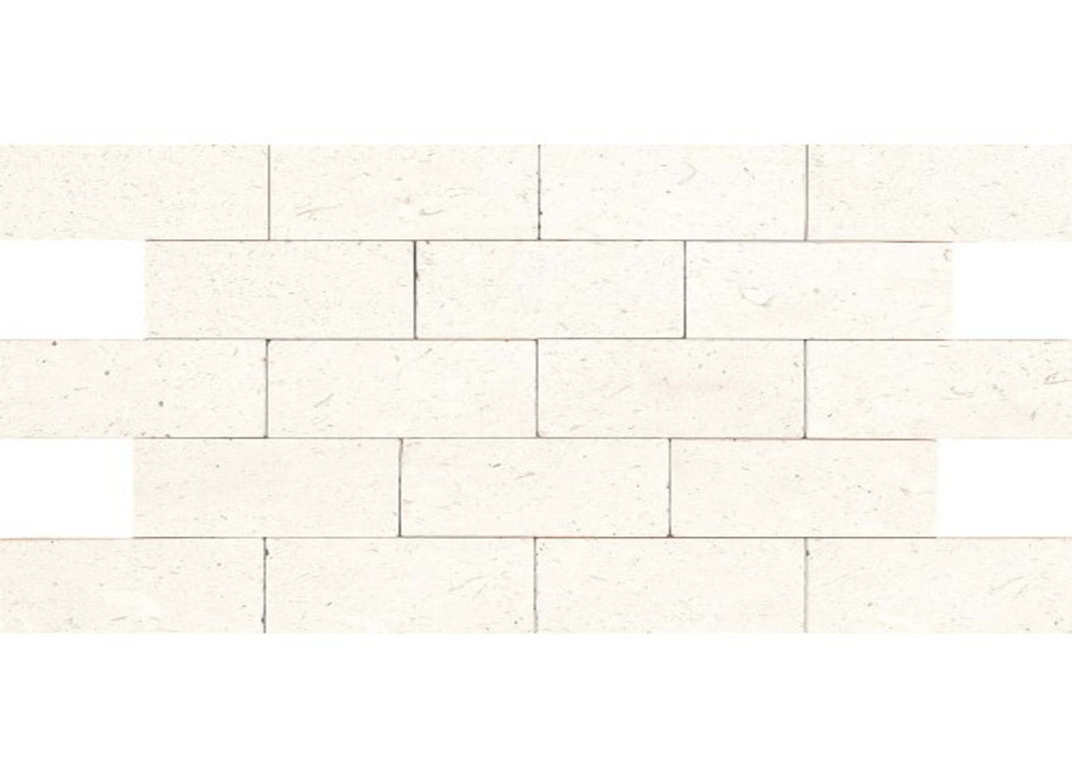 Limestone Collection in Blavet Blanc 3x6 Textured