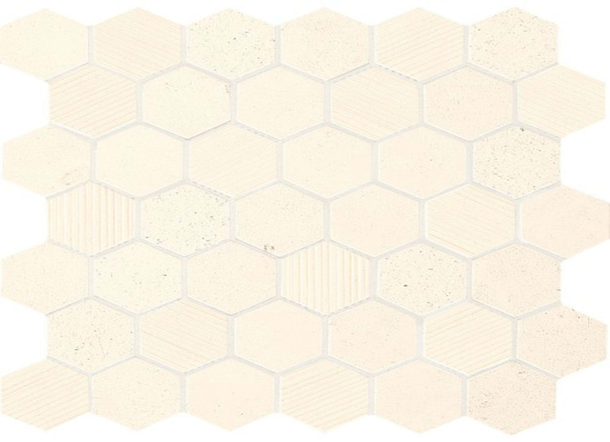 Limestone Collection in Blavet Blanc Hexagon