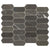 Marble Collection in Antico Scuro Elongated Hex Natural Stone