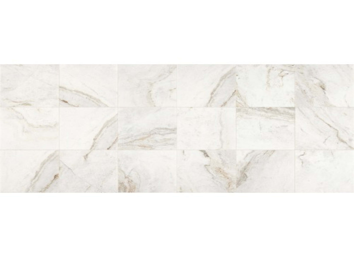 Marble Collection in Daphne White 18x18 Polished